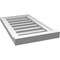 Ekena Millwork Vertical Surface Mount PVC Gable Vent: Functional, w/ 2"W x 2"P Brickmould Sill Frame, 14"W x 24"H GVPVE14X2403SF - alternate 2